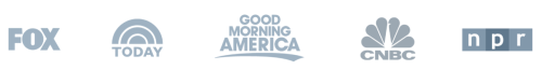 As seen on FOX, CBS, Huffington Post, NBC, ABC